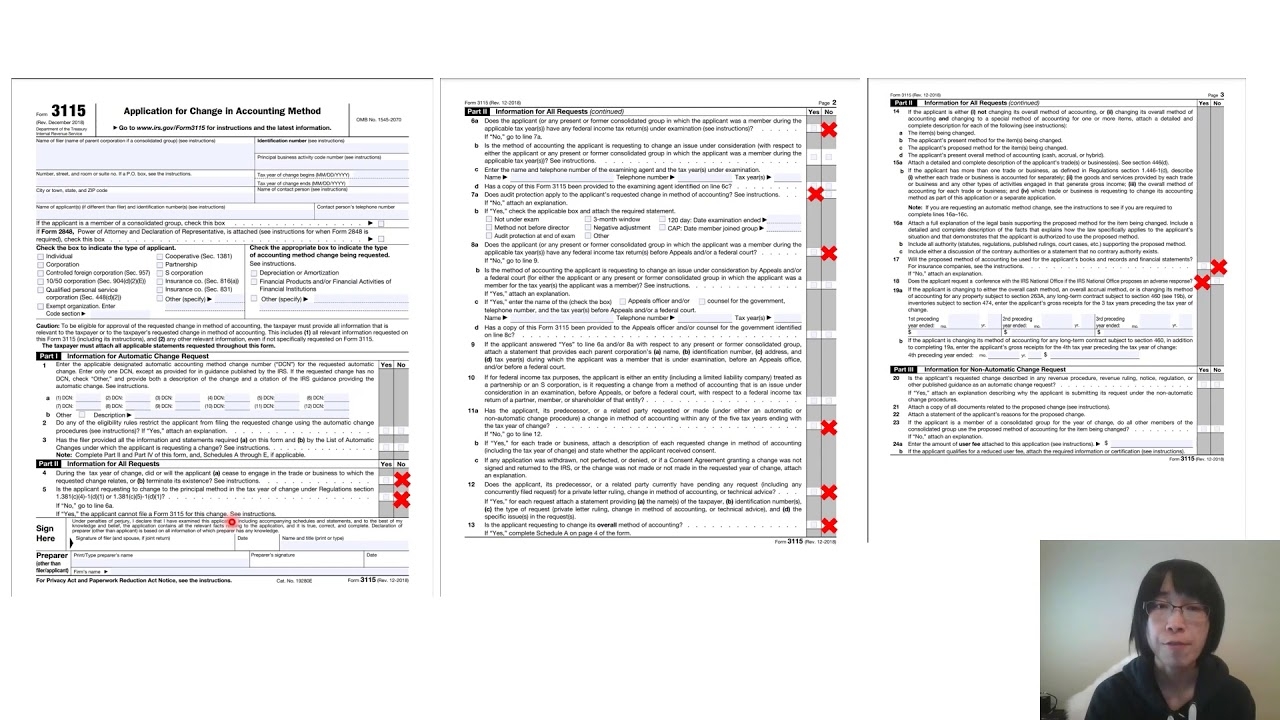 How To Catch Up Missed Depreciation On Rental Property part I Filing IRS Form 3115