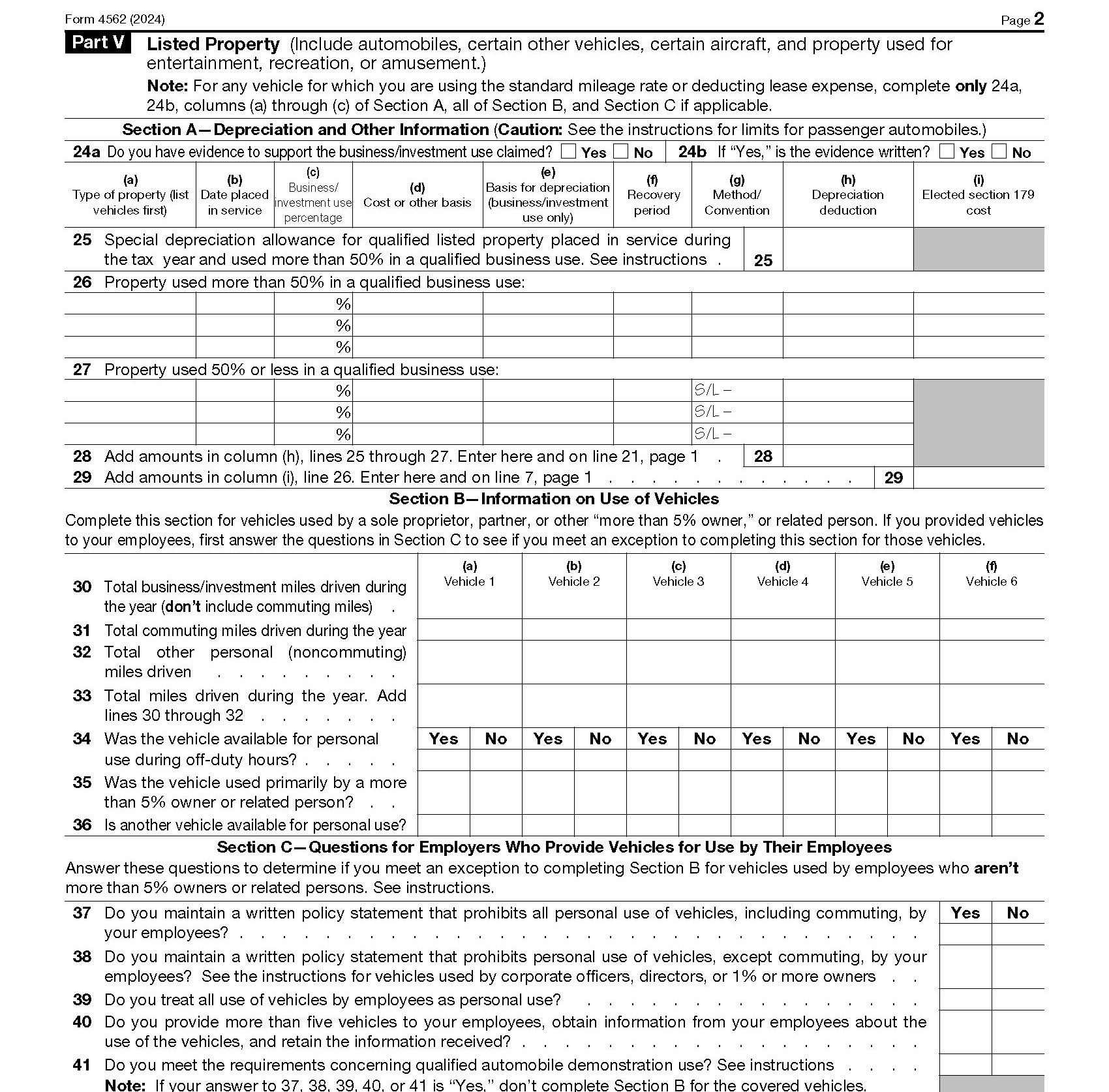 How To Complete IRS Form 4562