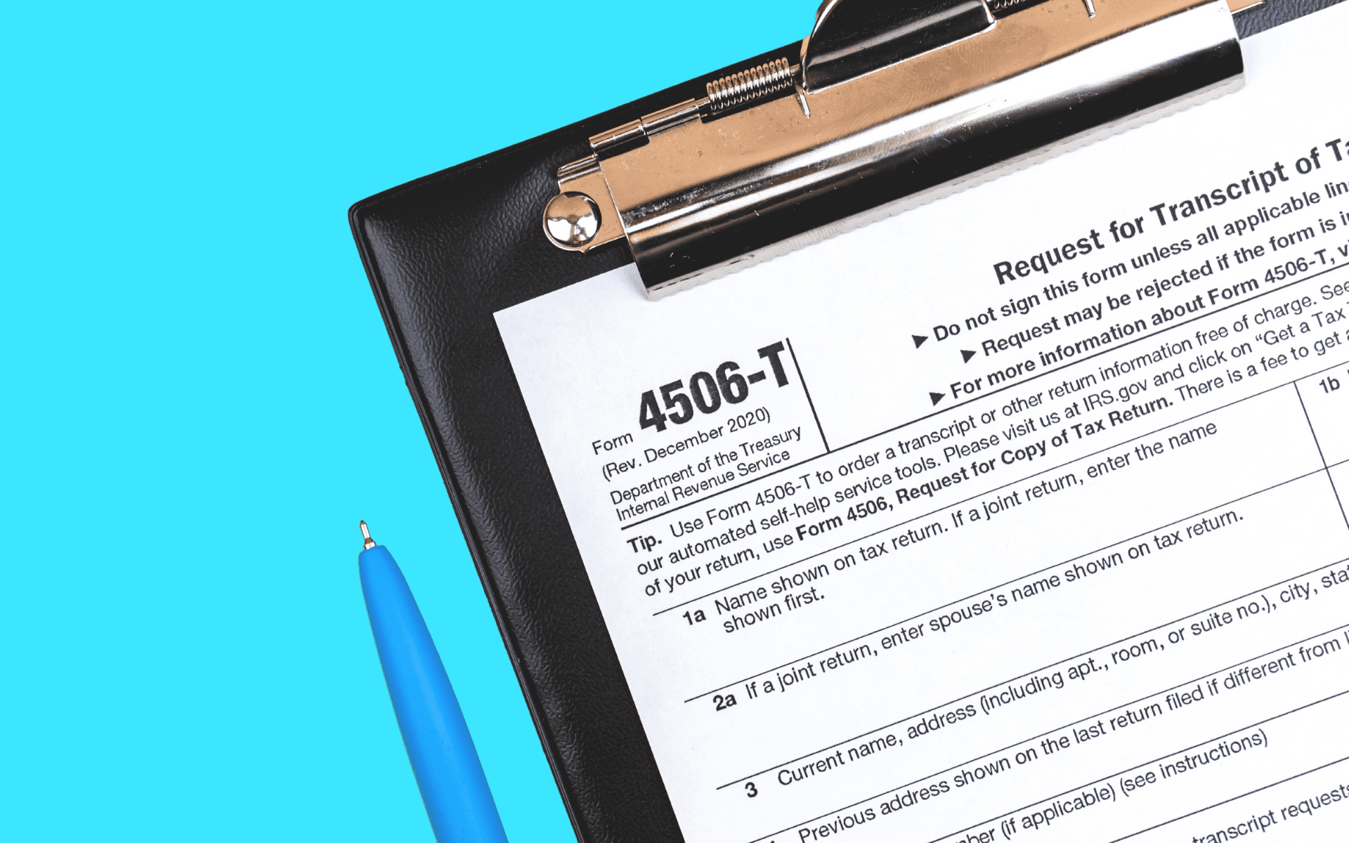 Tax Form 4506 T Printable