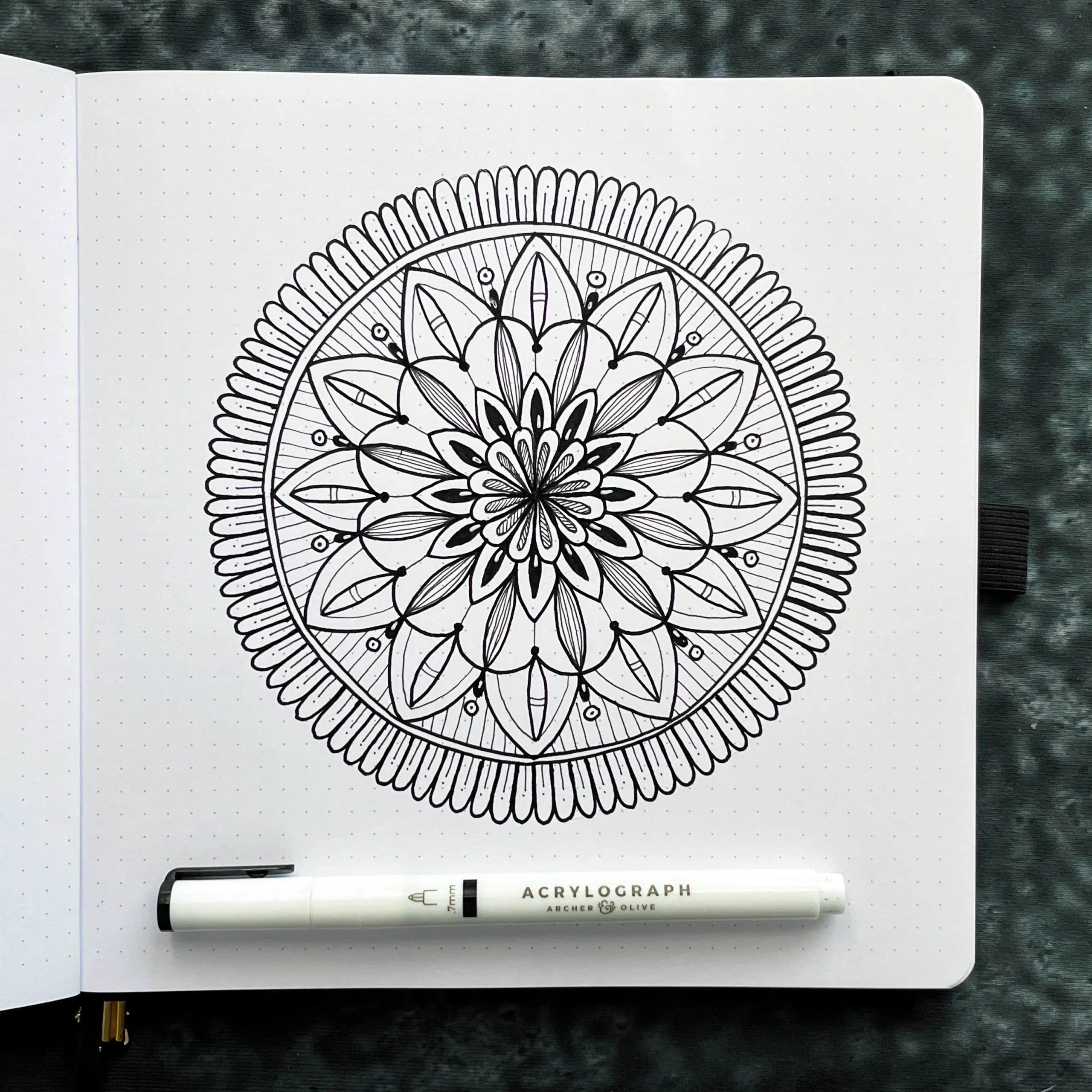 How To Draw A Mandala Step By Step Tutorial For Beginners 
