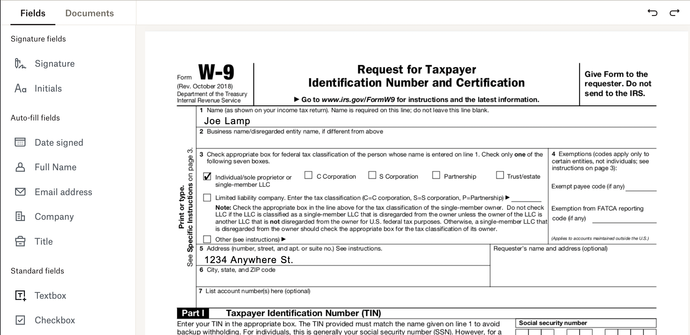 W9 Form Fillable Download