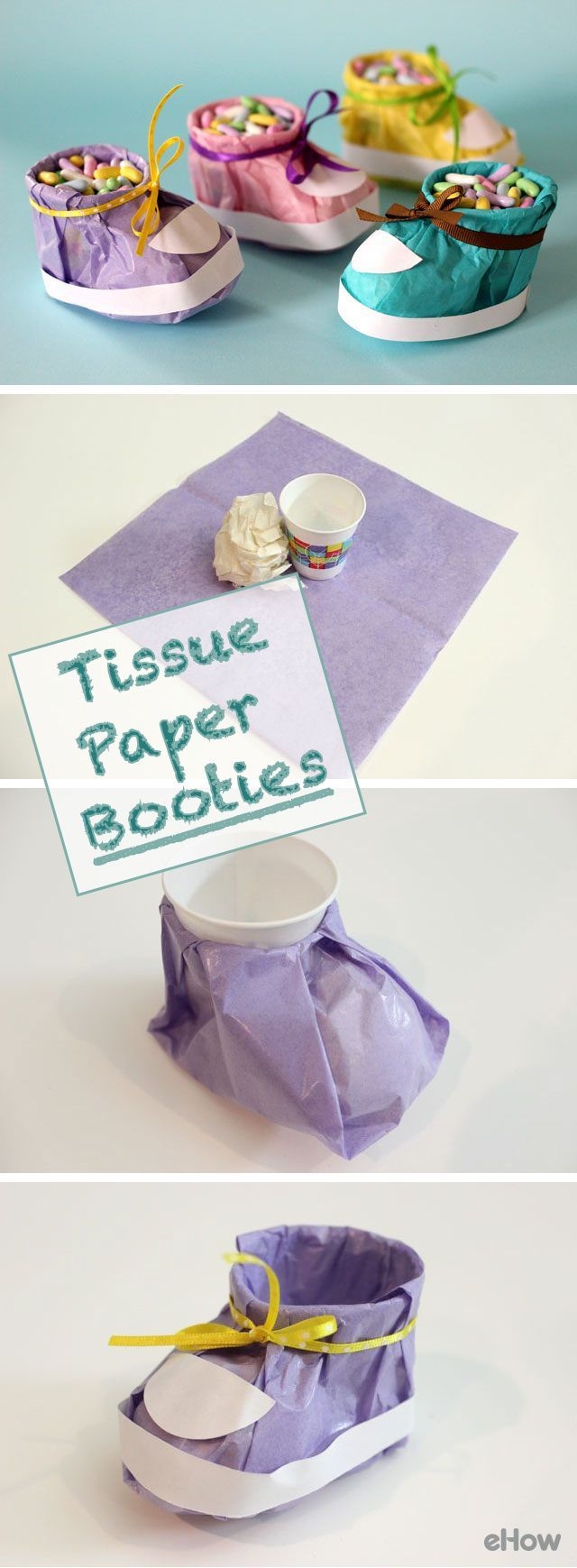 How To Make Baby Shower Booties Out Of Tissues Ehow