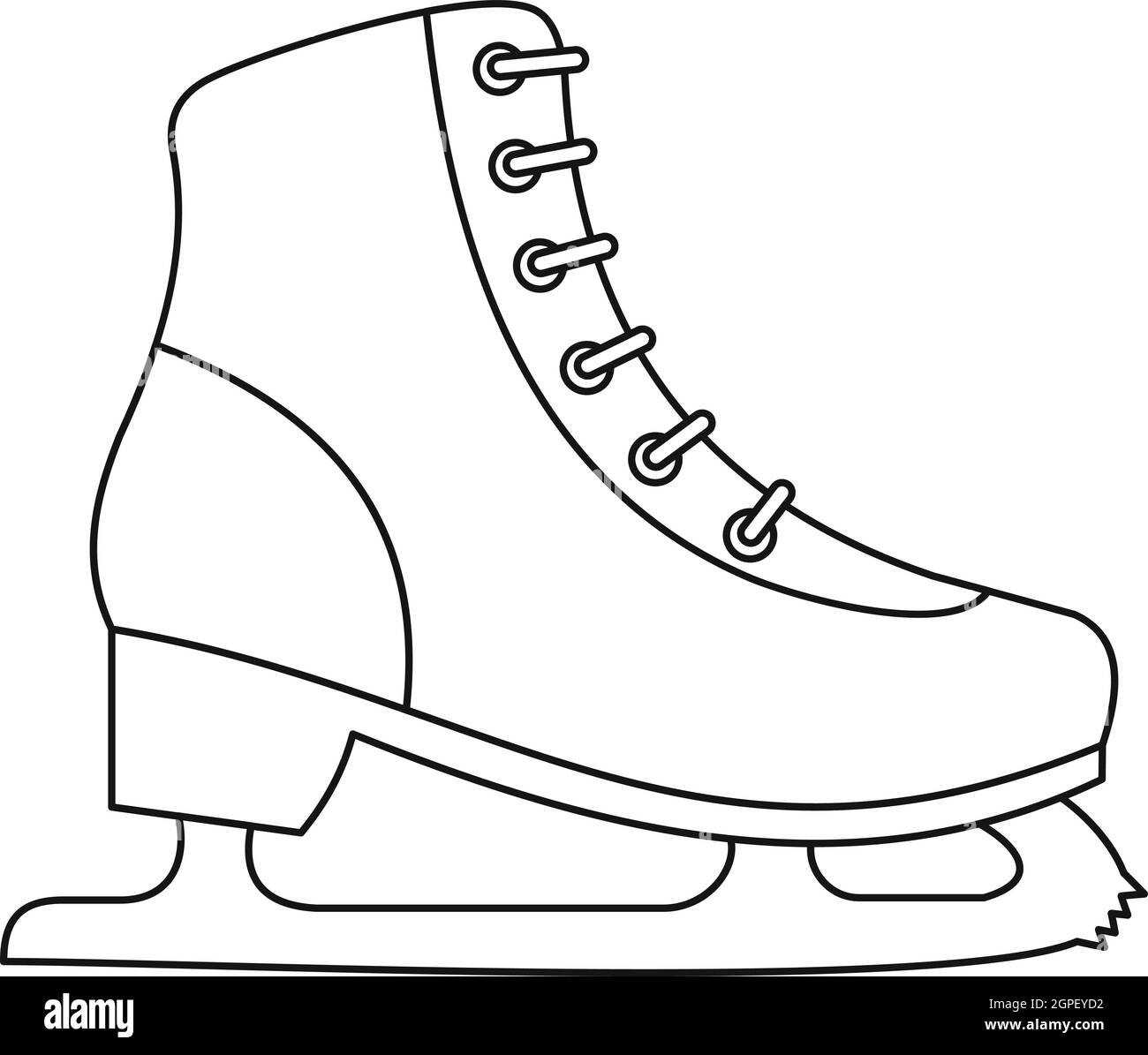 Ice Skate Icon Outline Style Stock Vector Image amp Art Alamy