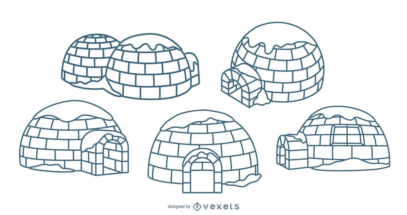 Igloo Printable Template