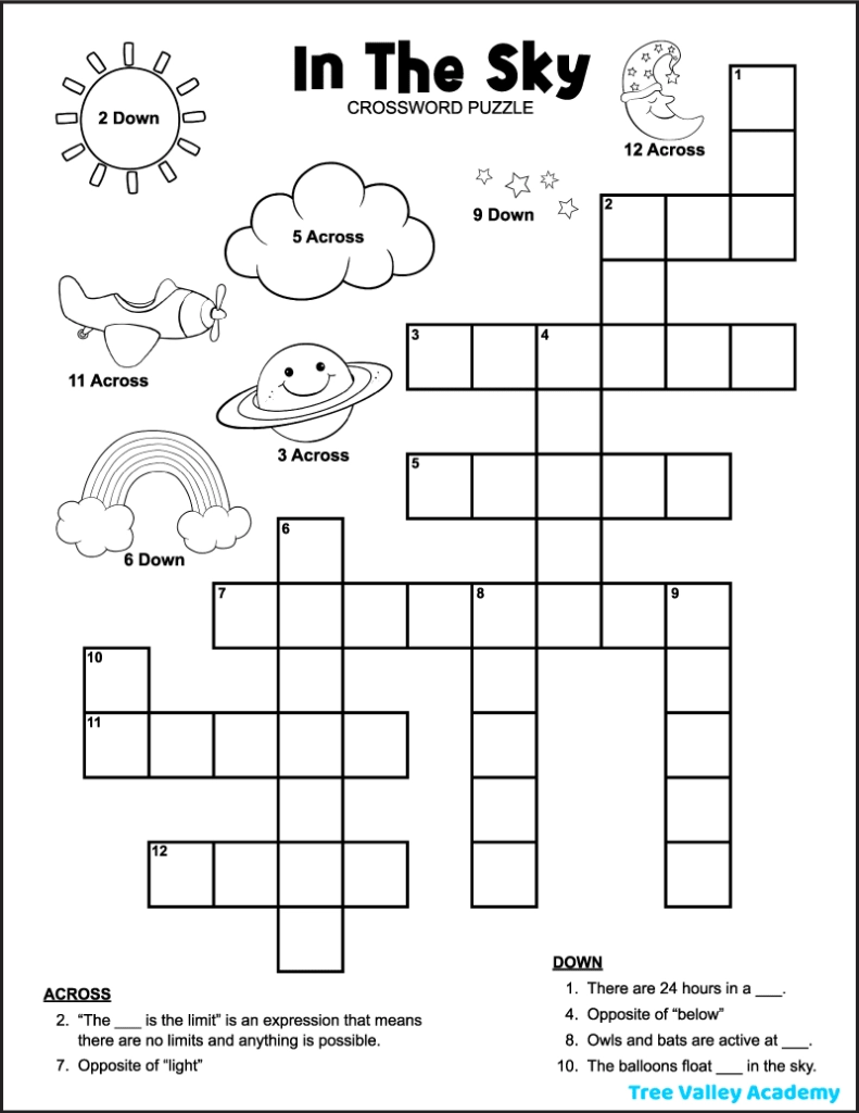 Printable Crossword Puzzles Level
