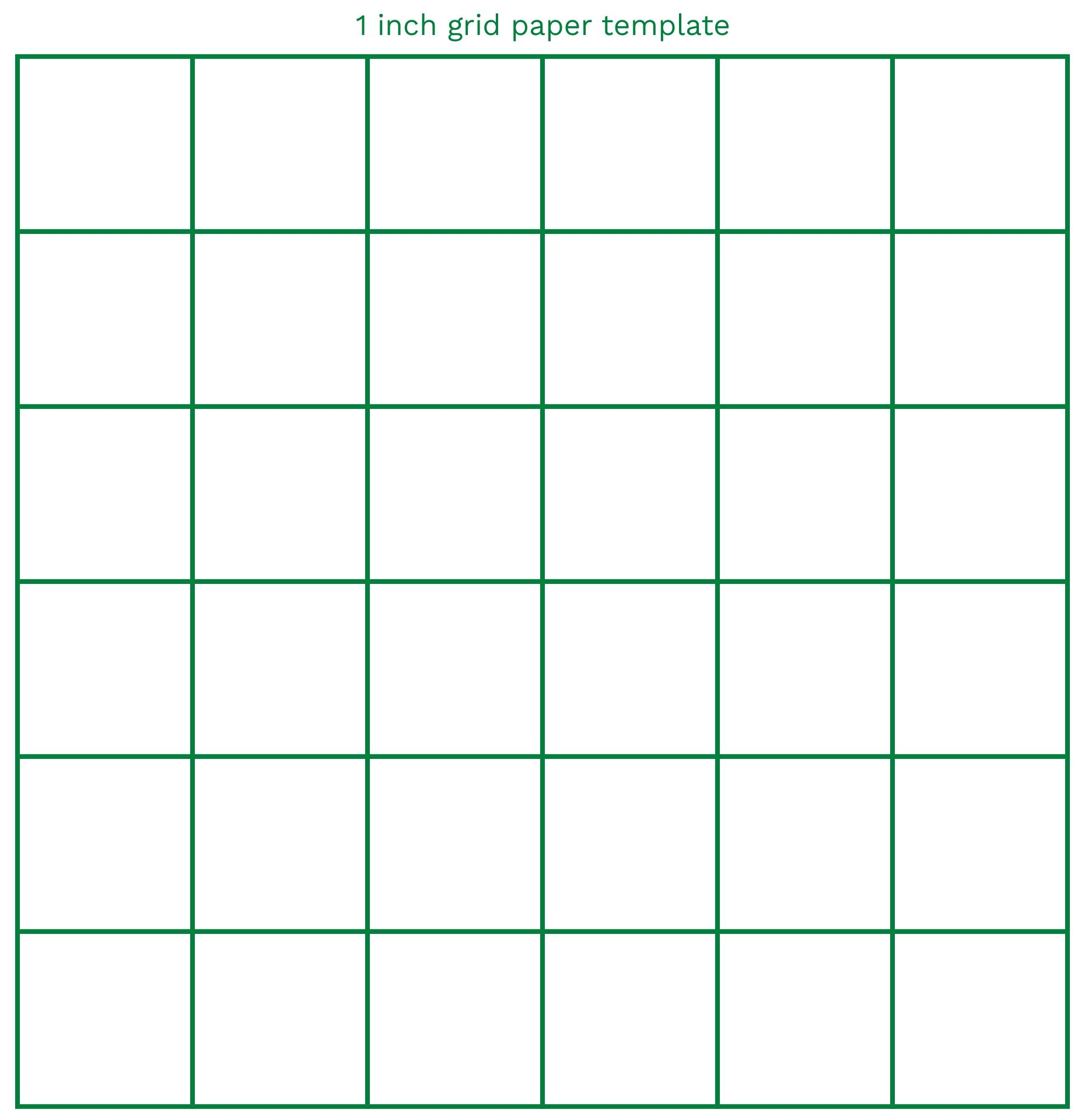 Printable 1/2 Inch Square Graph Paper