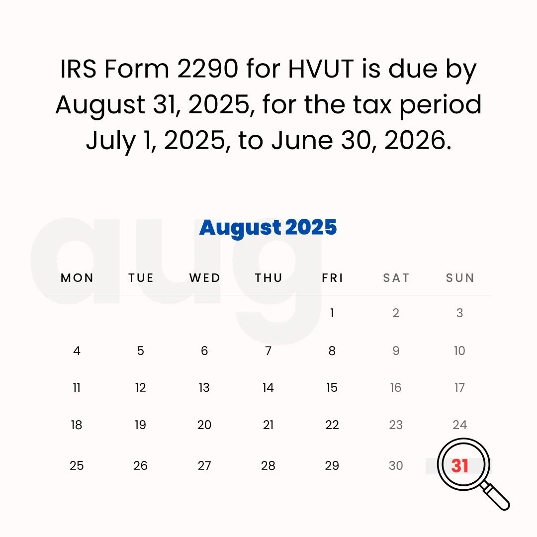 Irs Form 2290 Due Date