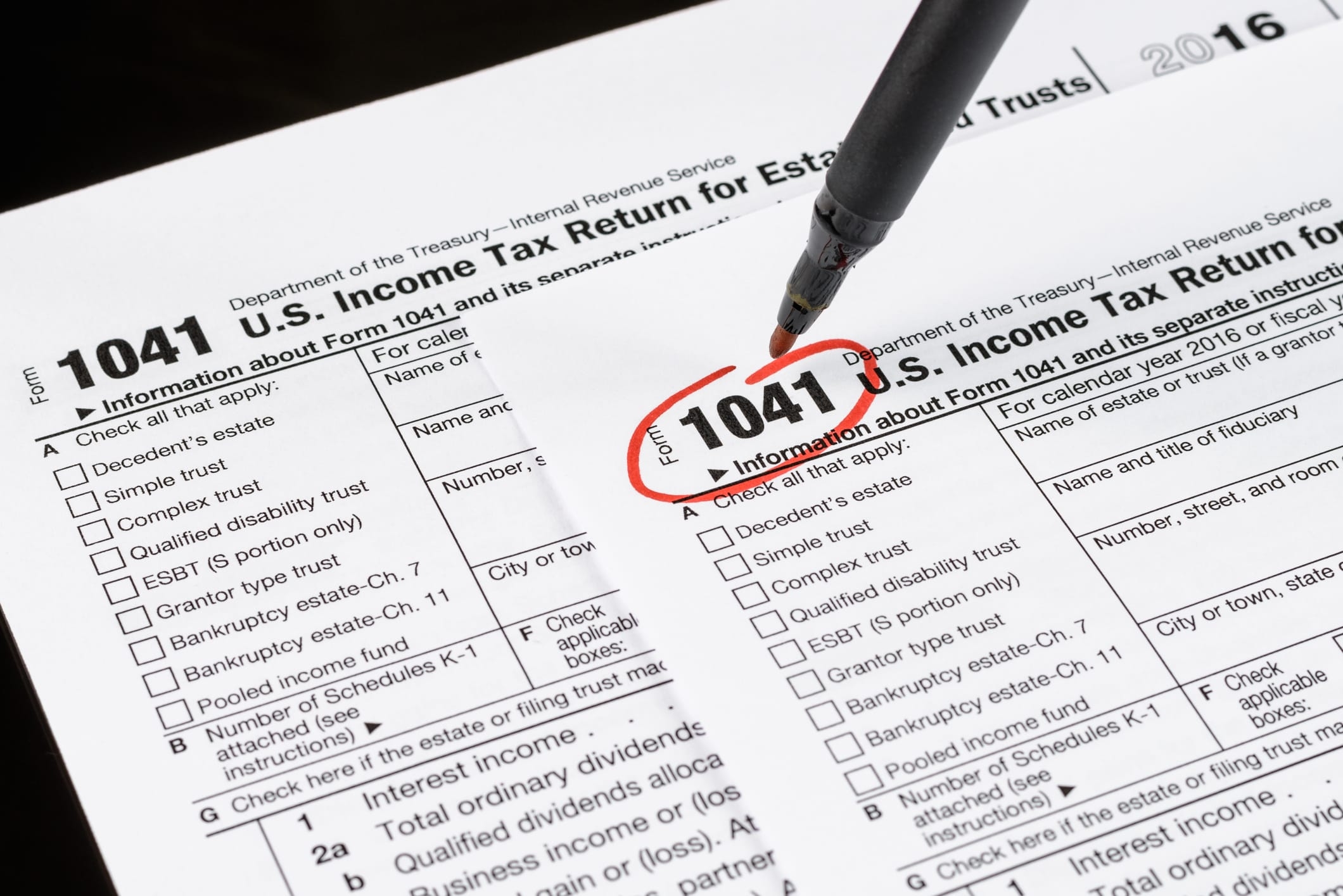 IRS Form 1041 Estates And Trusts That Must File The Werner Law 