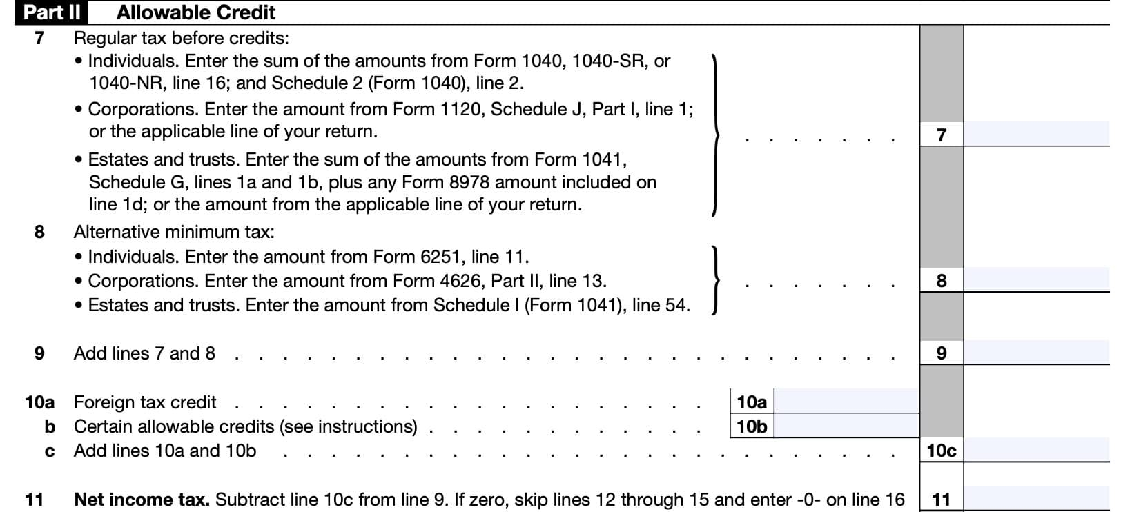 IRS Form 3800 Instructions General Business Credit