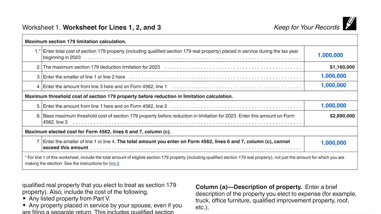 Printable Form 4562
