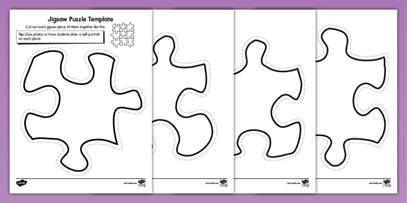 Printable Puzzle Pieces That Fit Together