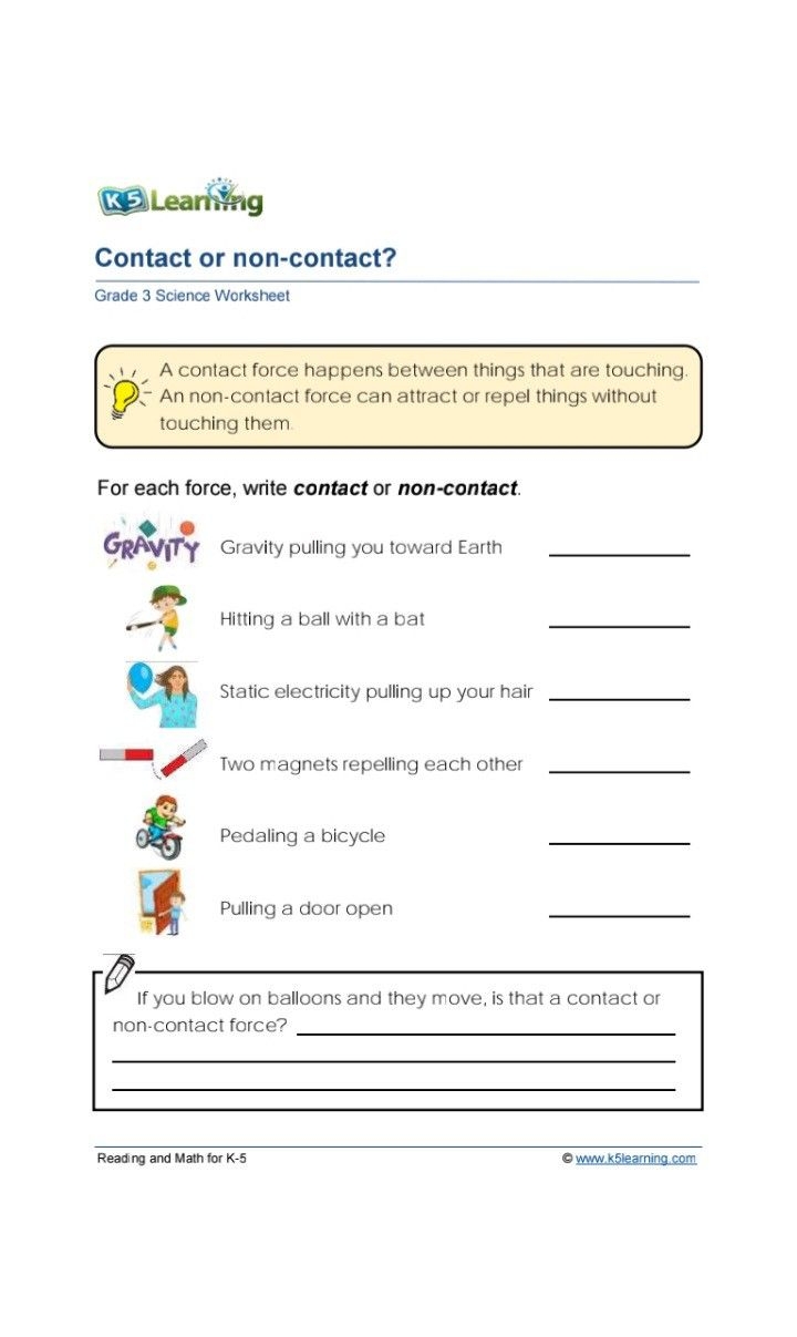 Free Printable 3rd Grade Worksheets Science