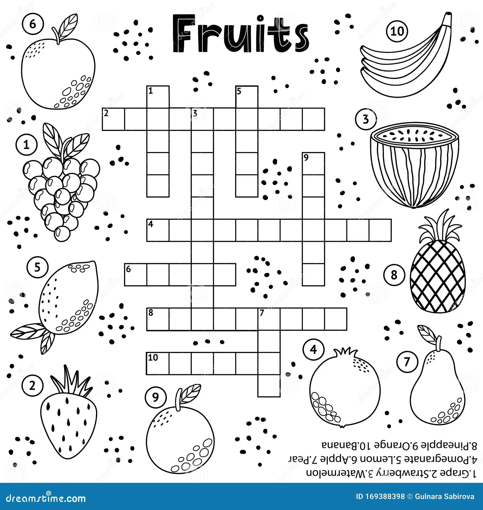Kids Crossword Puzzle Stock Illustrations 5 305 Kids Crossword 