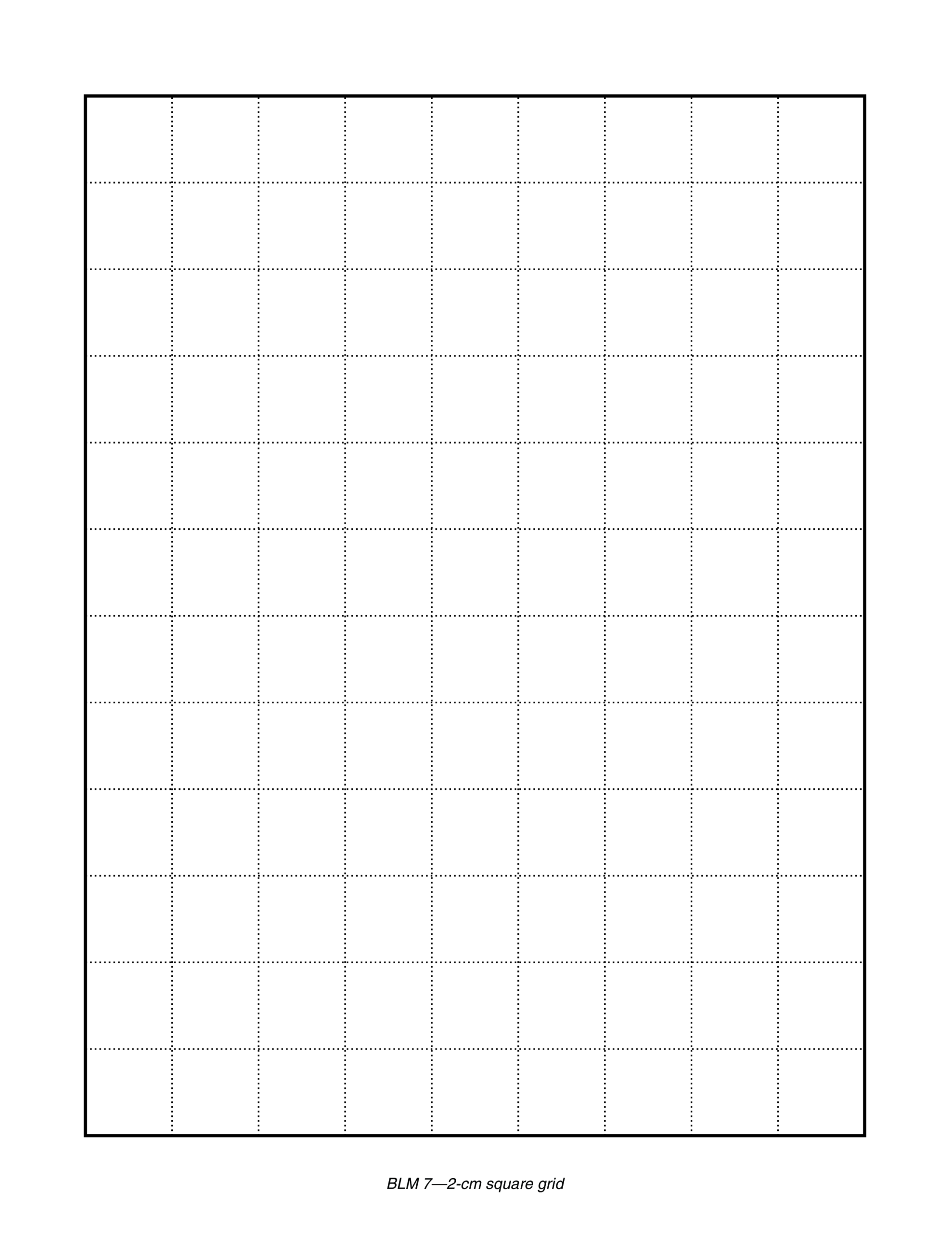 Kostenloses Blank Grid Paper Printable Sheets