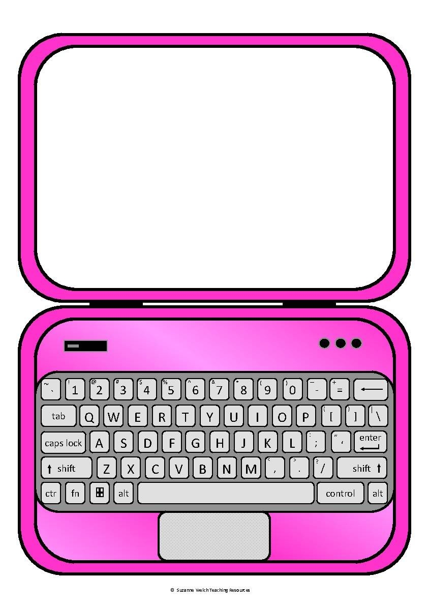 Laptop Template By Suzanne Welch Teaching Resources TPT