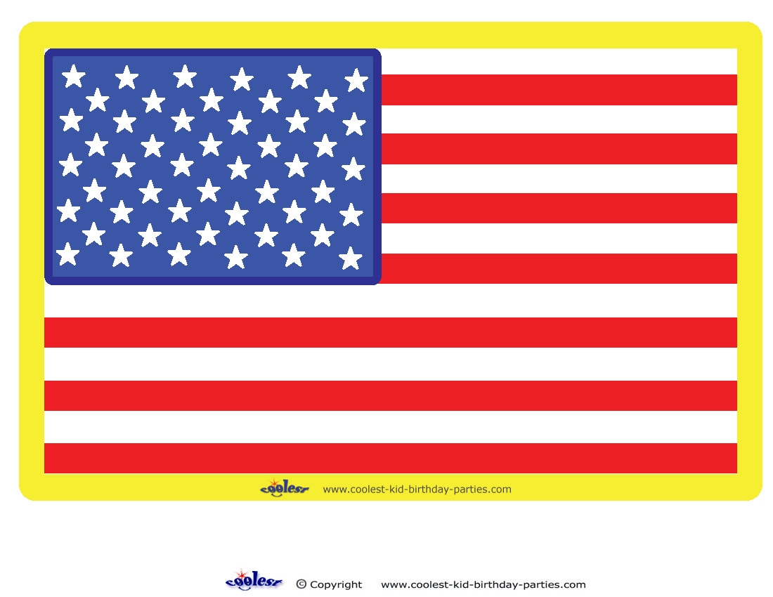Large Printable USA Flag Decoration Coolest Free Printables 