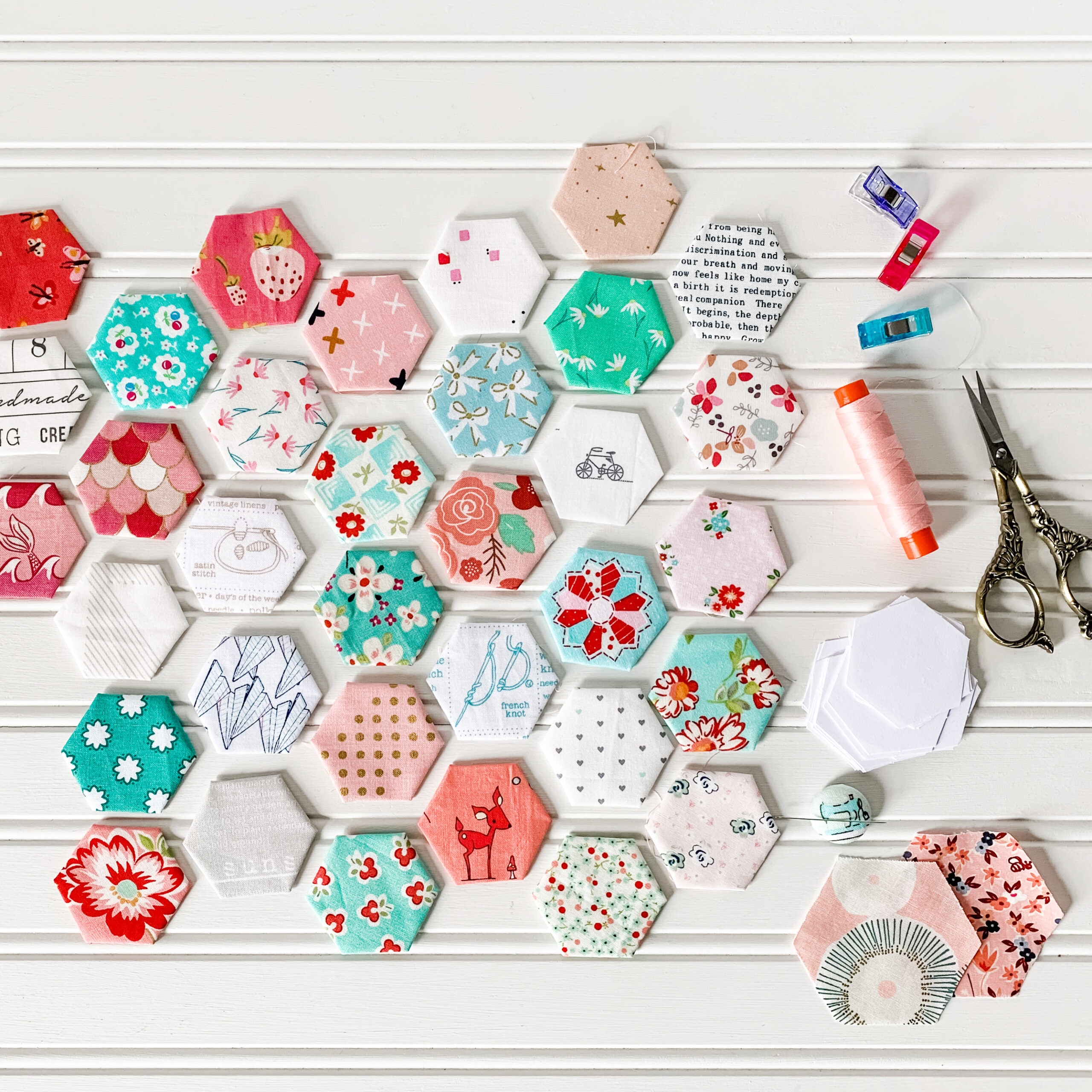 Learn To Sew English Paper Piecing Hexagons With Confidence 