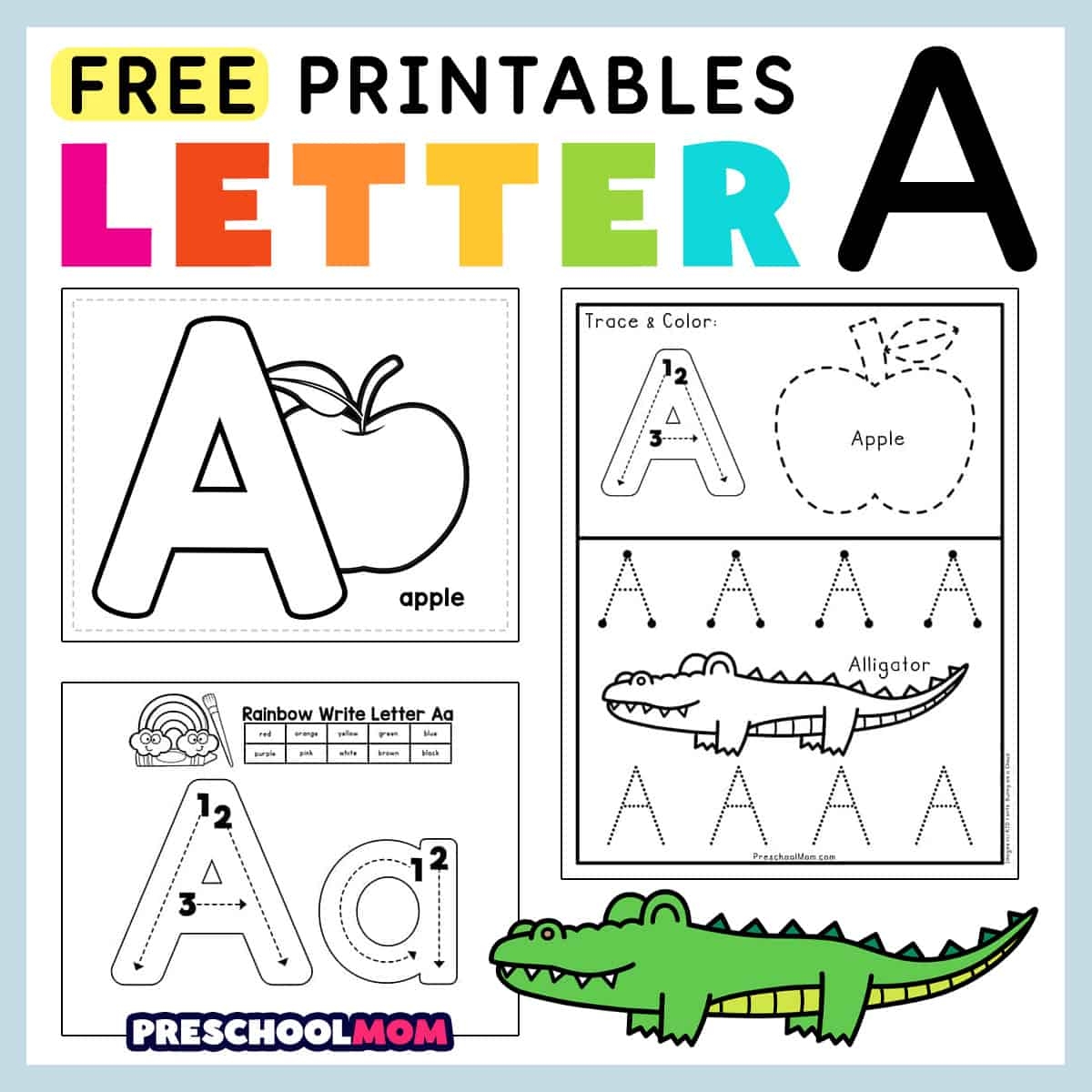 Letter A Preschool Printables Preschool Mom Worksheets Library
