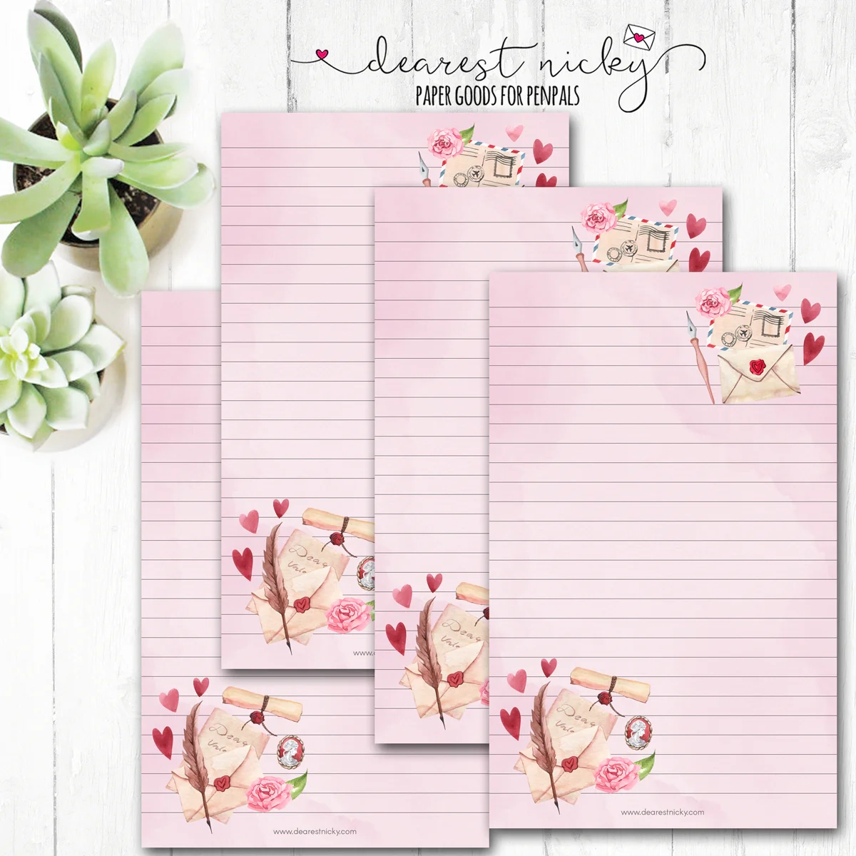 Love Letters Letter Writing Paper Dearest Nicky