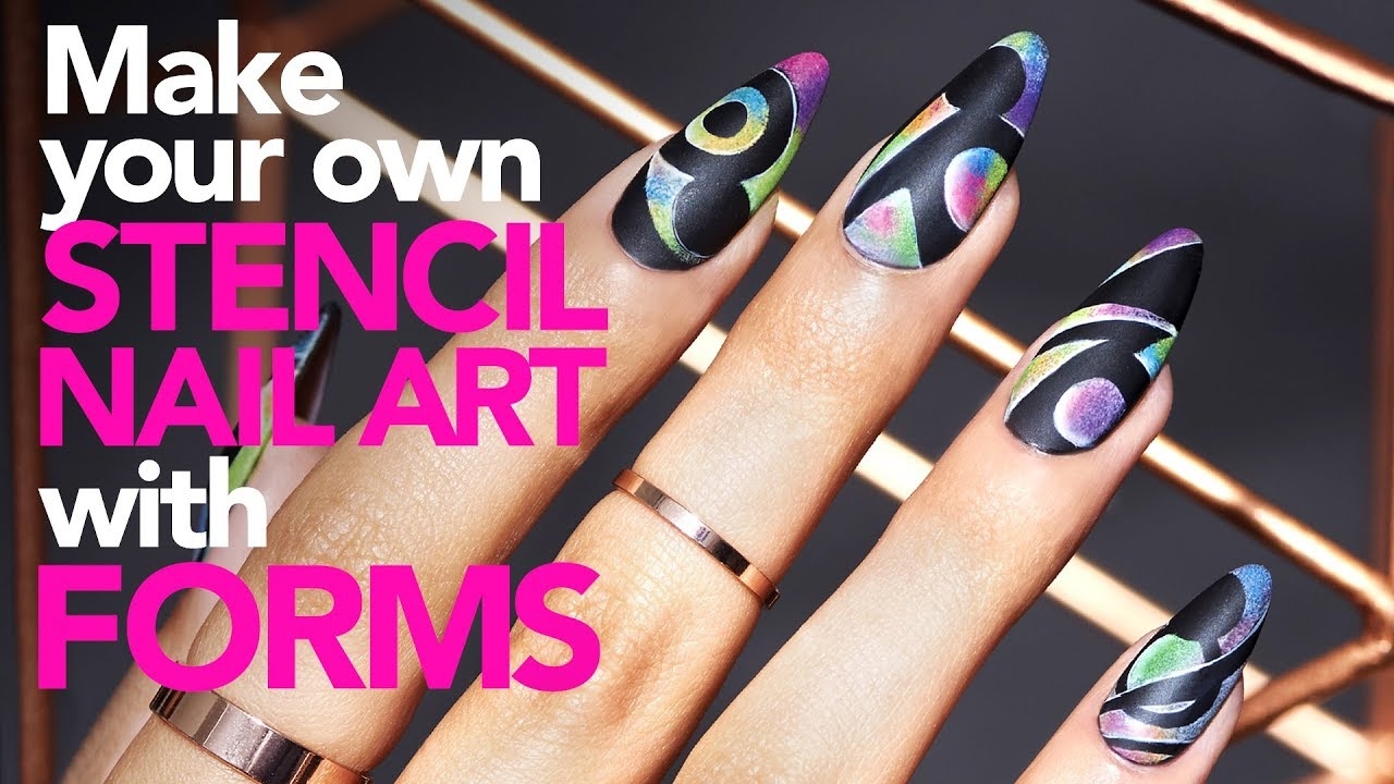 Make Your Own Stencils For Nail Art Using Nail Forms