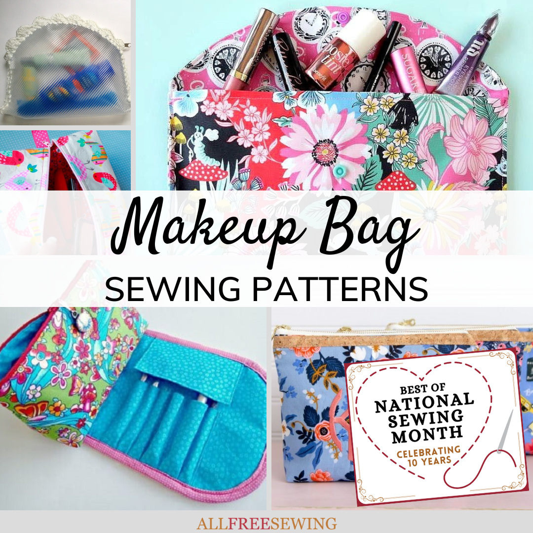 Makeup Bag Sewing Template Makeup Pouch Sewing Pattern 2025