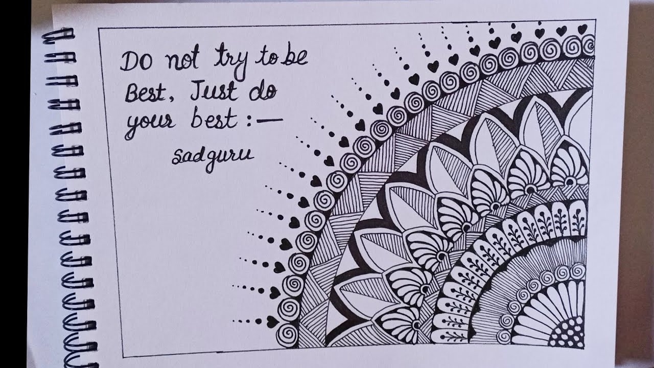 Mandala Art Corner Mandala Easy Mandala Art For Beginners mandalaart doodleart zendoodle