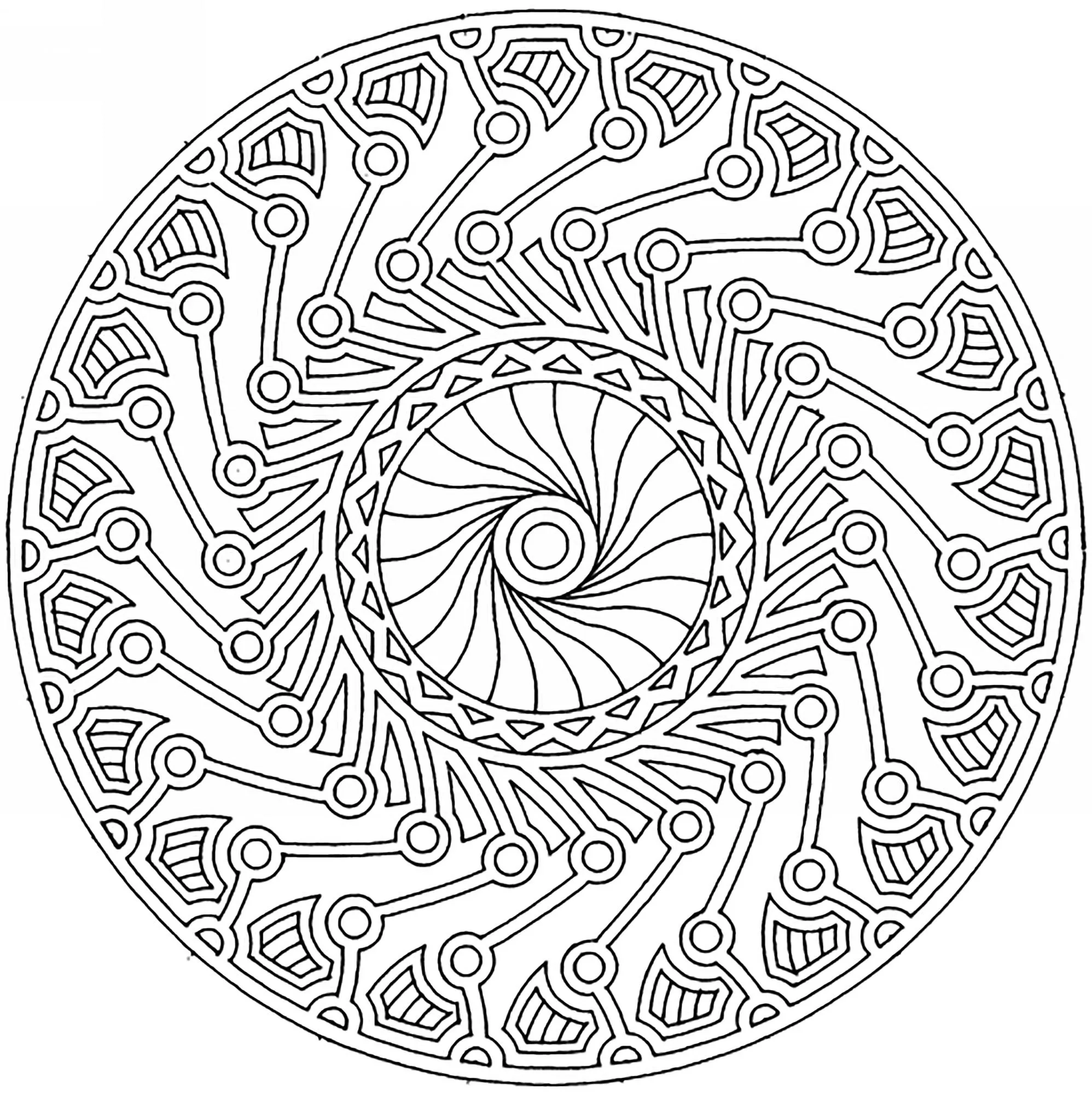 Mandala Harmony And Complexity Mandalas Coloring Pages For Adults