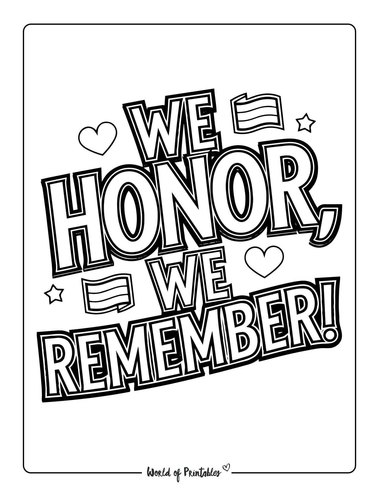 Free Printable Memorial Day Pages
