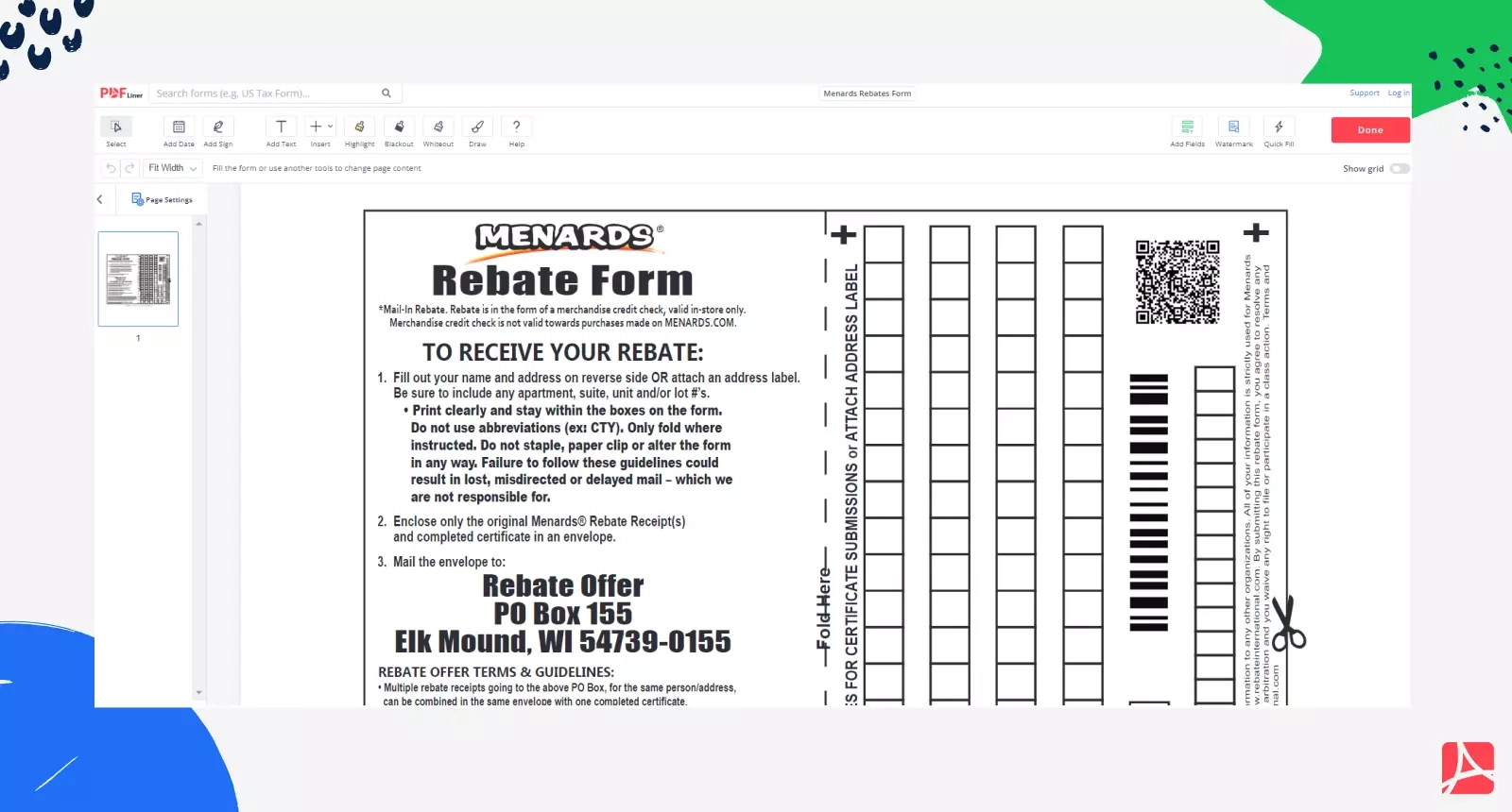 Menards Rebate Forms Printable