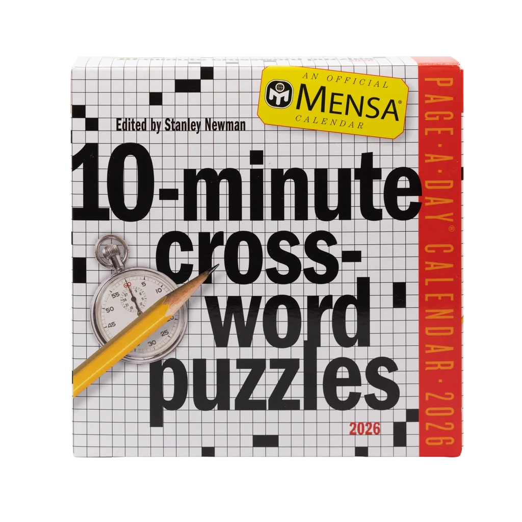 Mensa 10 minute Crossword Puzzles Calendar 2026