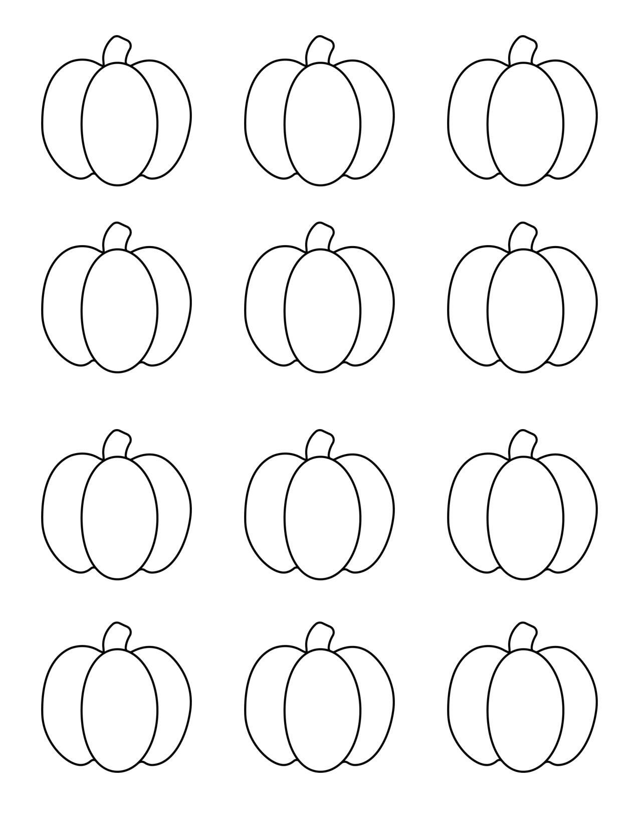 Mini Pumpkin Template Printable