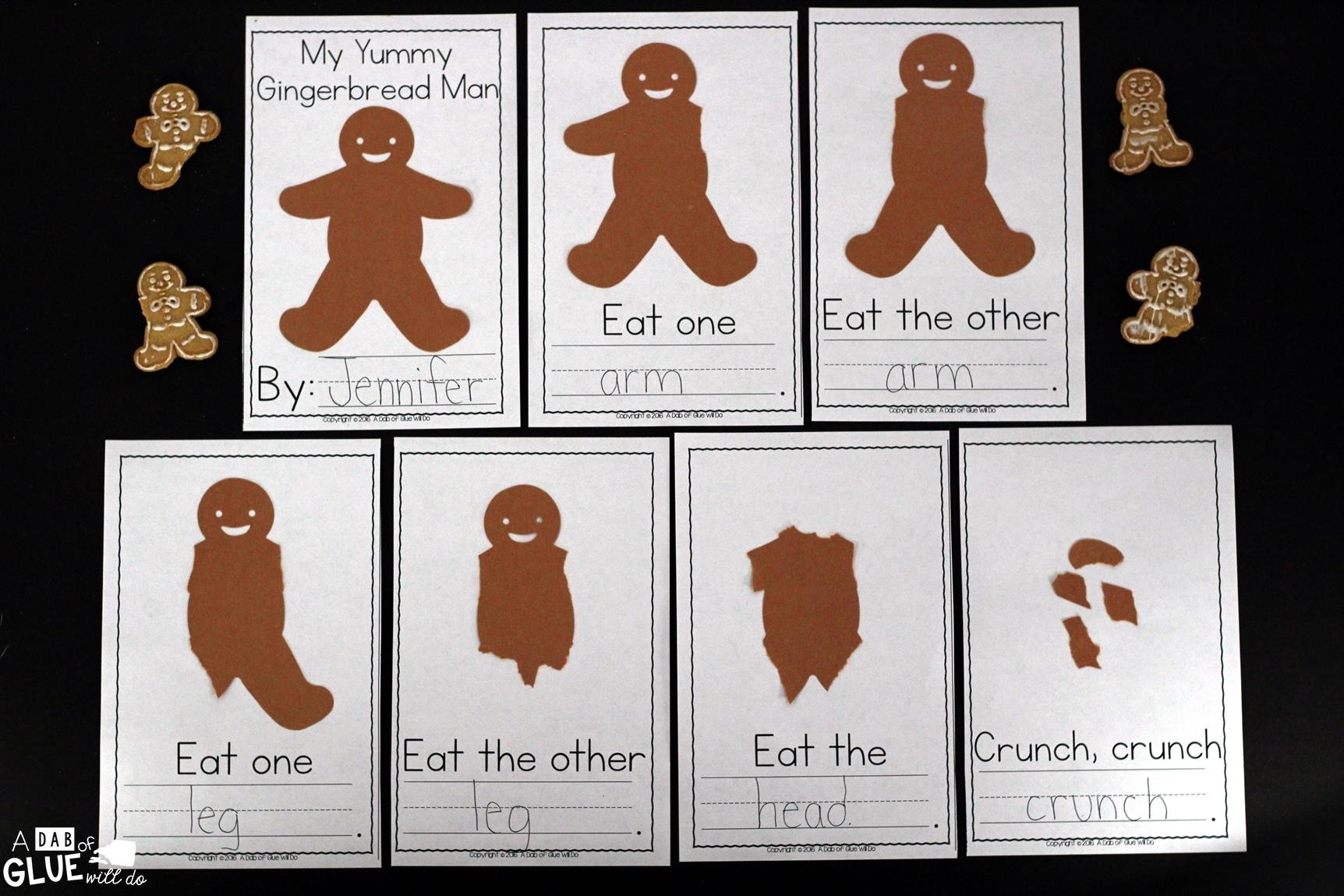 Free Printable Gingerbread Man Book