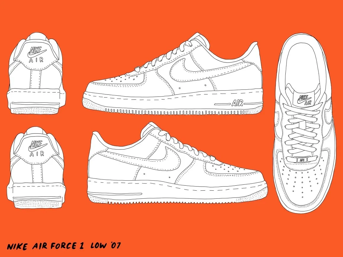 Nike Shoe Template Printable