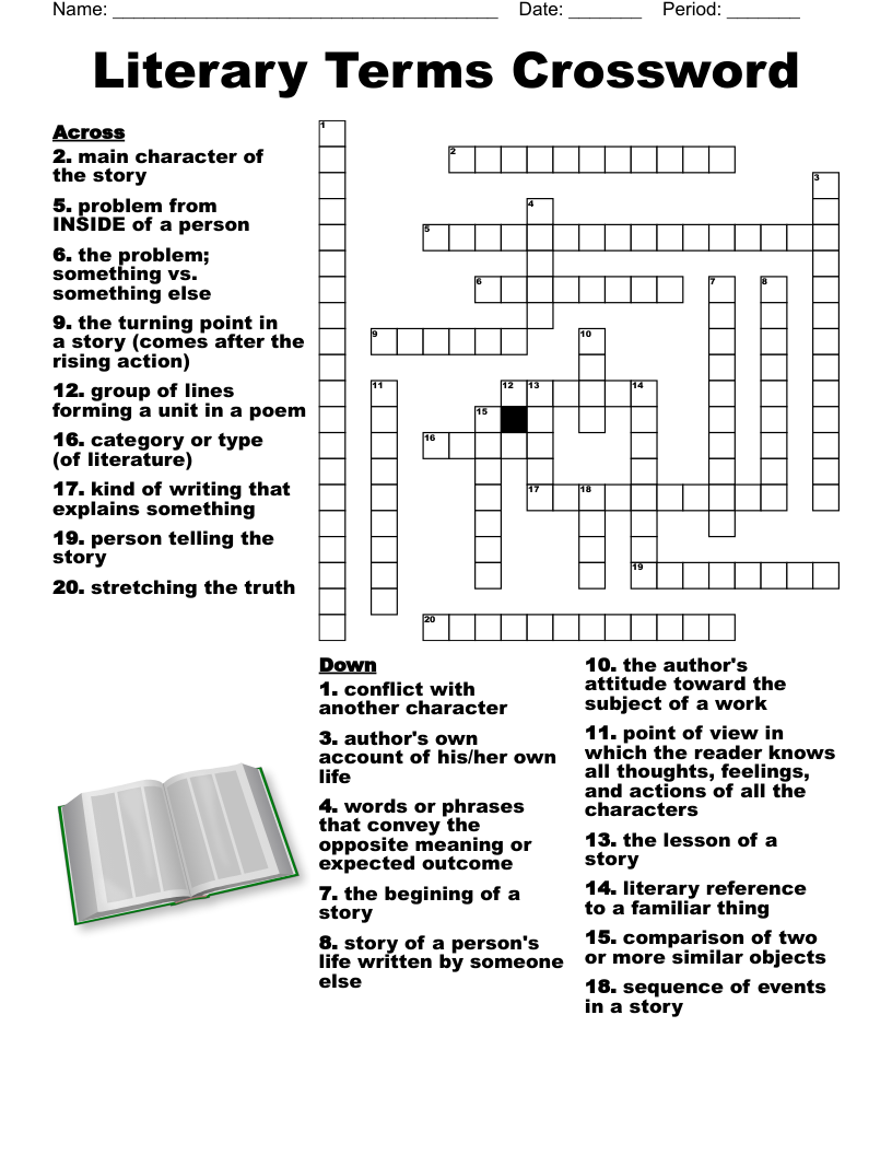 Novels Crossword WordMint