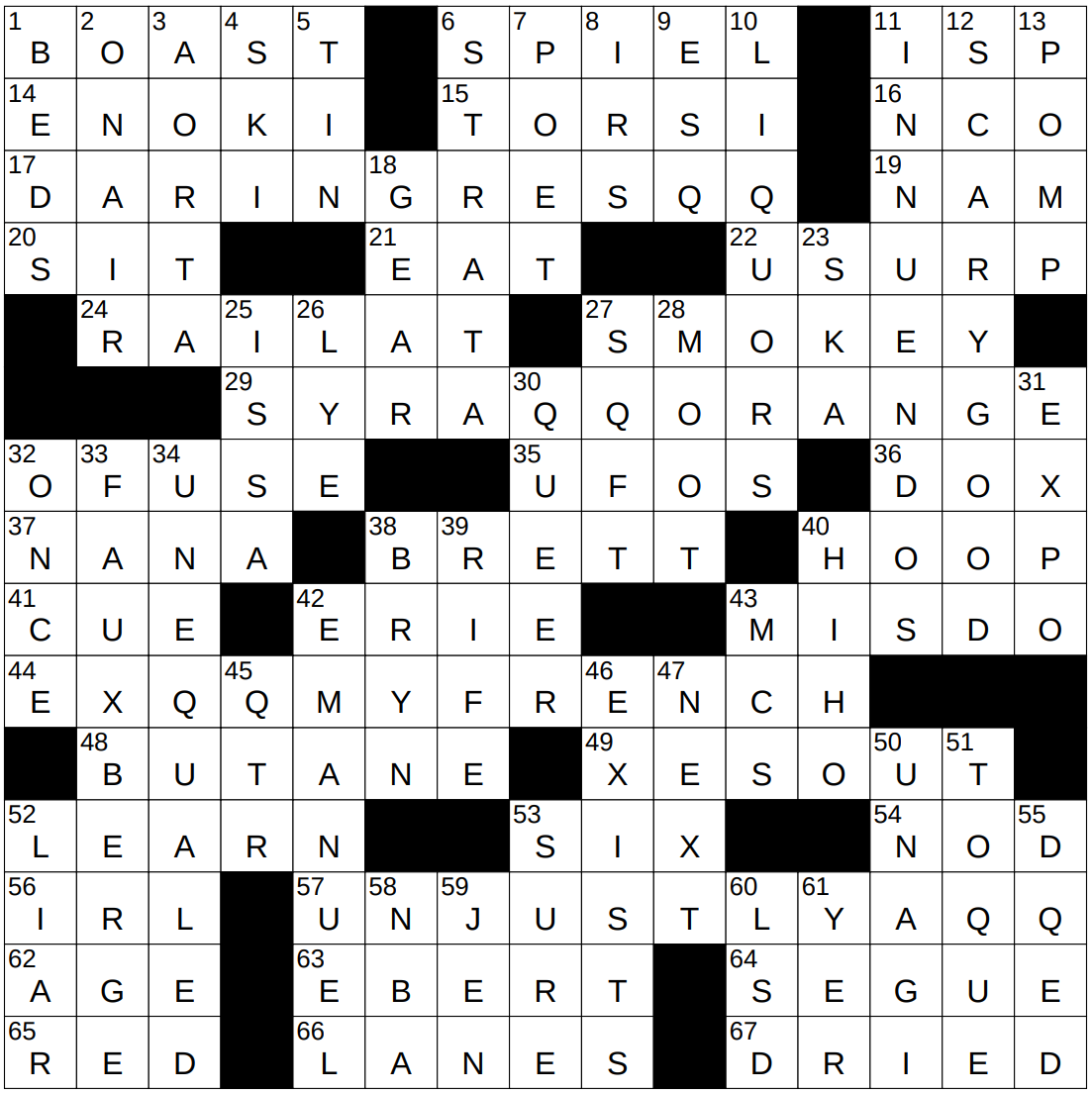 NYXCrossword Answers To The New York Times Crossword