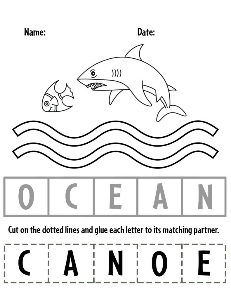 Ocean Theme Preschool Lesson Plan With Free Ocean Printables 
