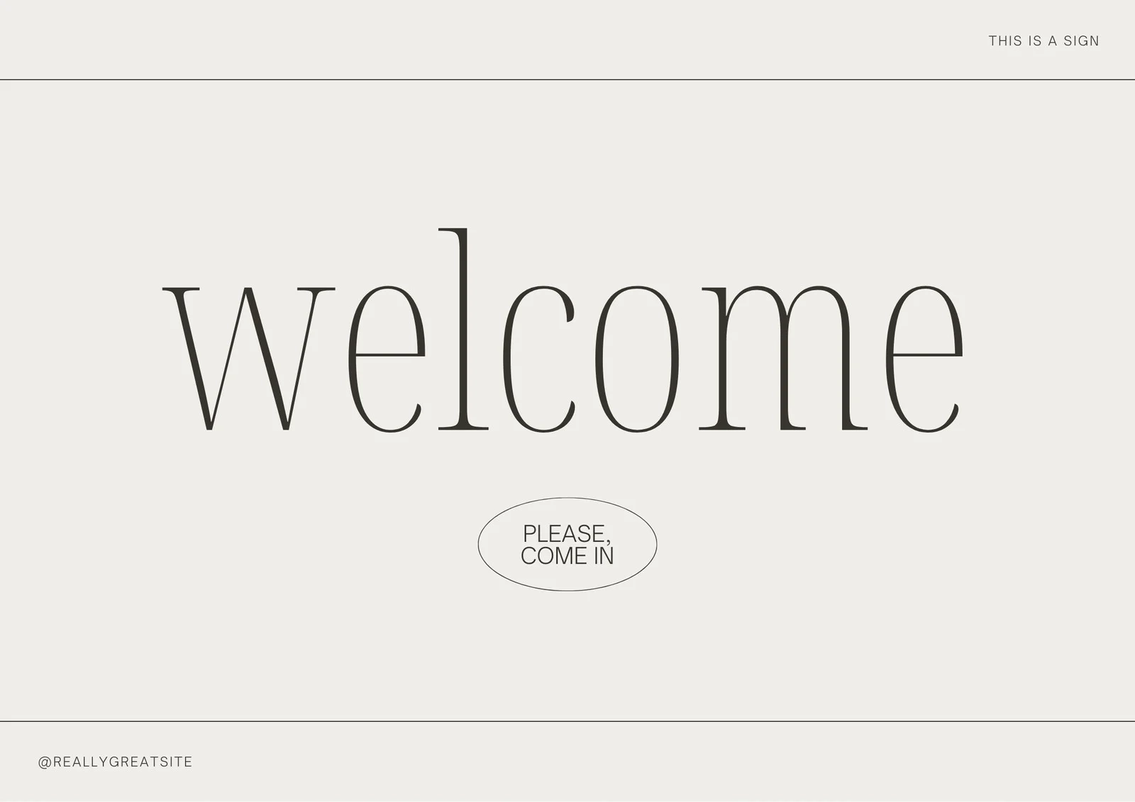 Free Printable Sign Templates