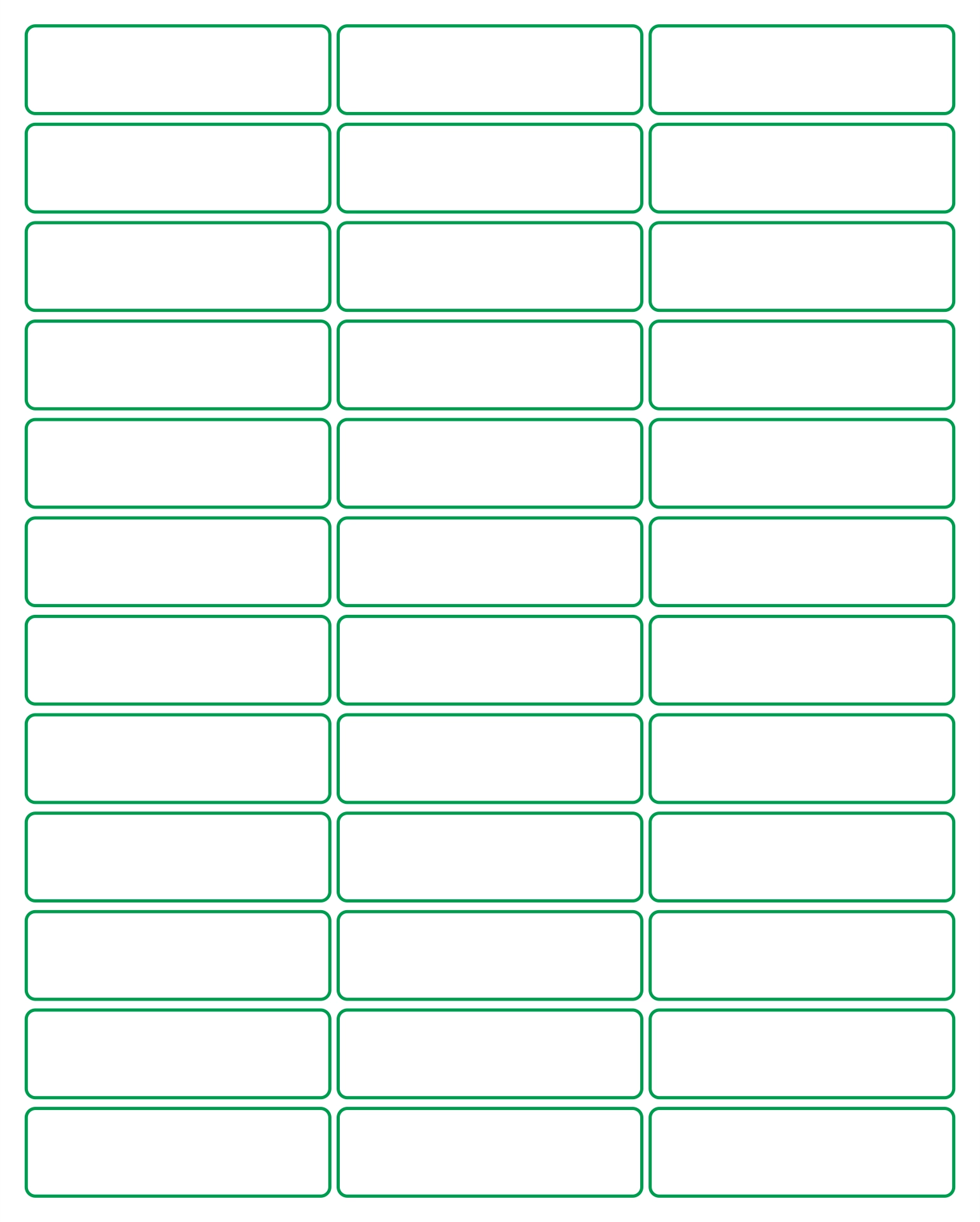 Pendaflex Template Printable