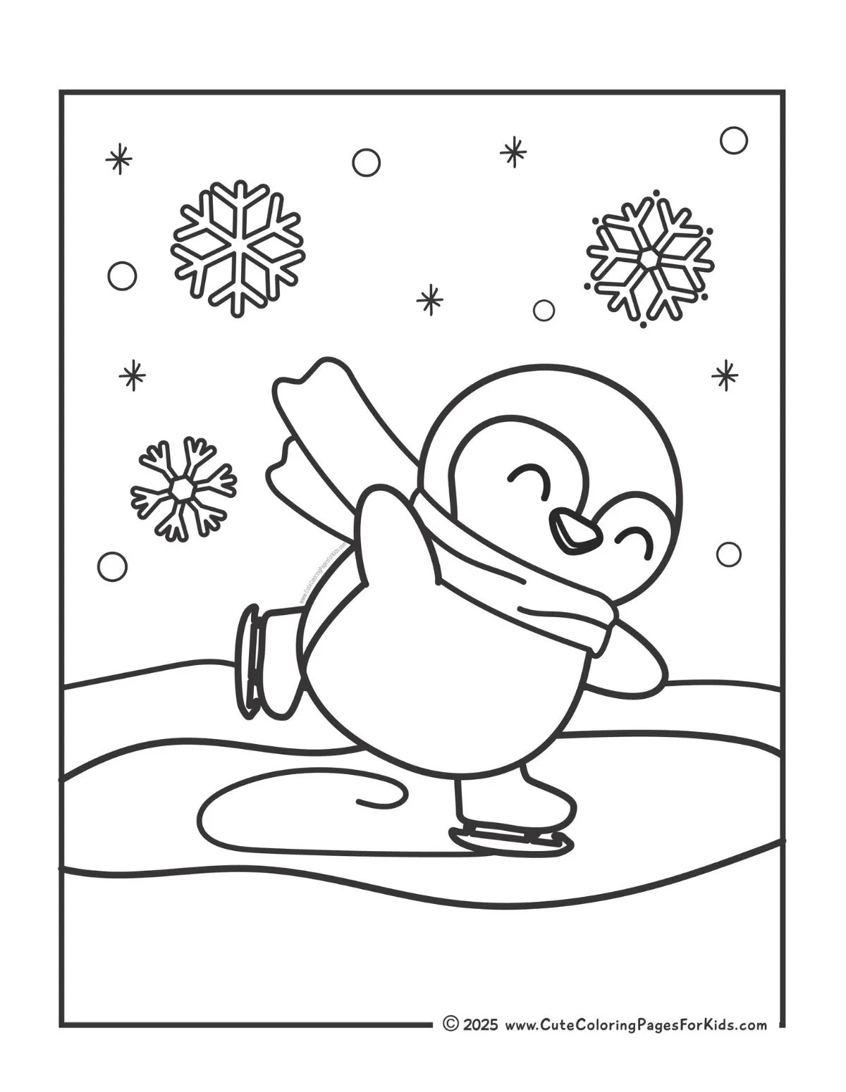 Penguin Coloring Pages Free And Easy Printables Cute Coloring 