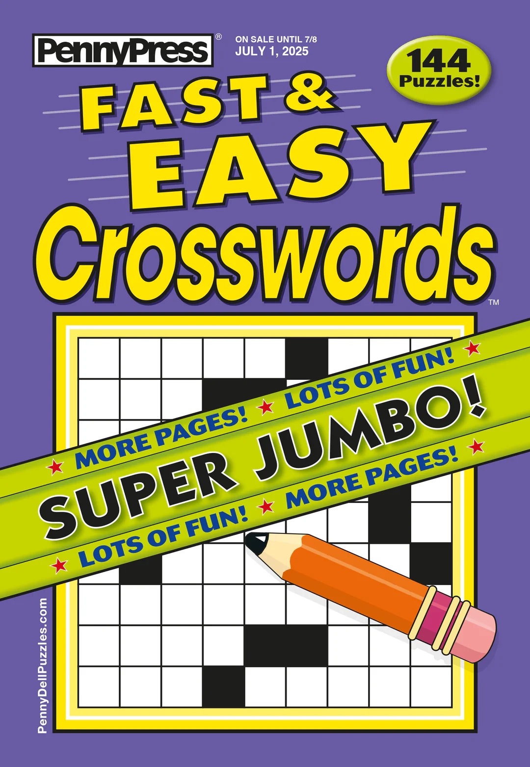Penny Press Easy Crosswords July 2025 Edition Stress Free 