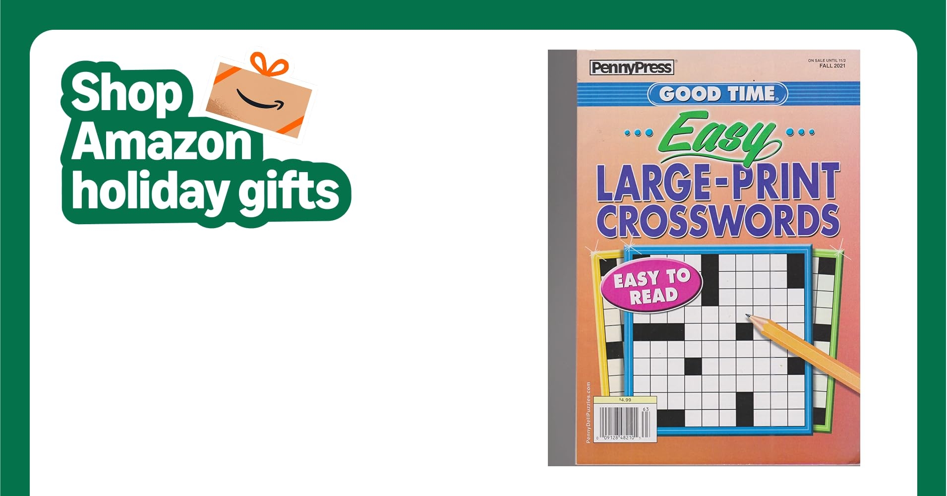Penny Press Good Time Easy Large Print Crosswords Magazine Fall 