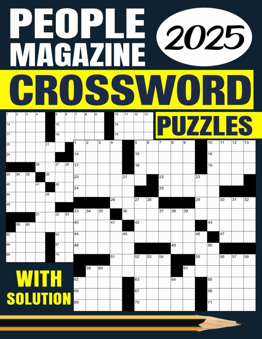 People Magazine Crossword Puzzles With Solution 50 Crossword Puzzles For Adults And Seniors With Solutions Roberts Ricky M Amazon au Books