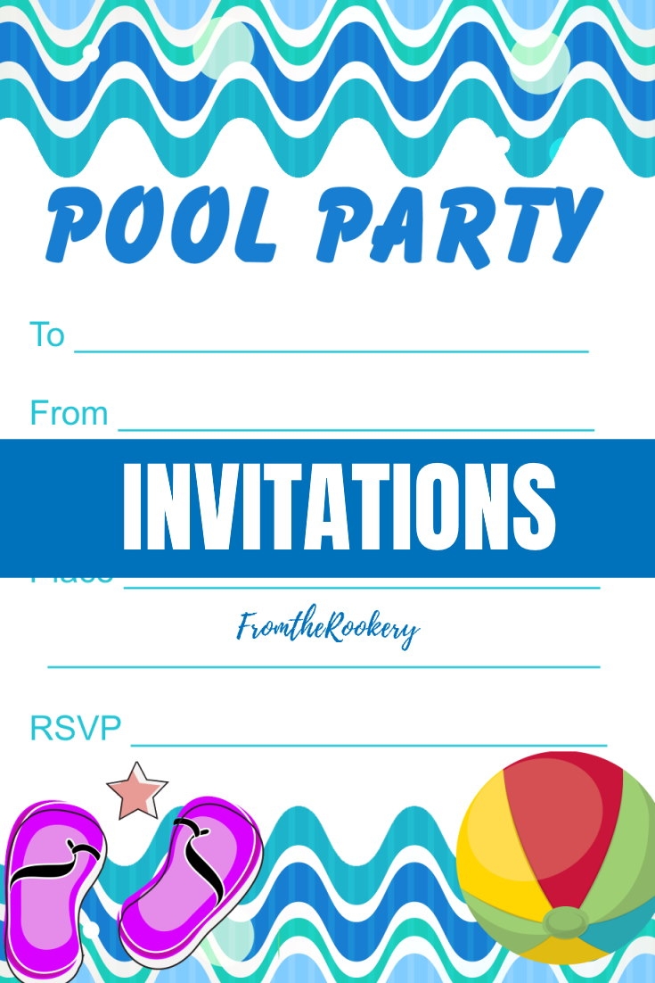 Pool Party Invitation