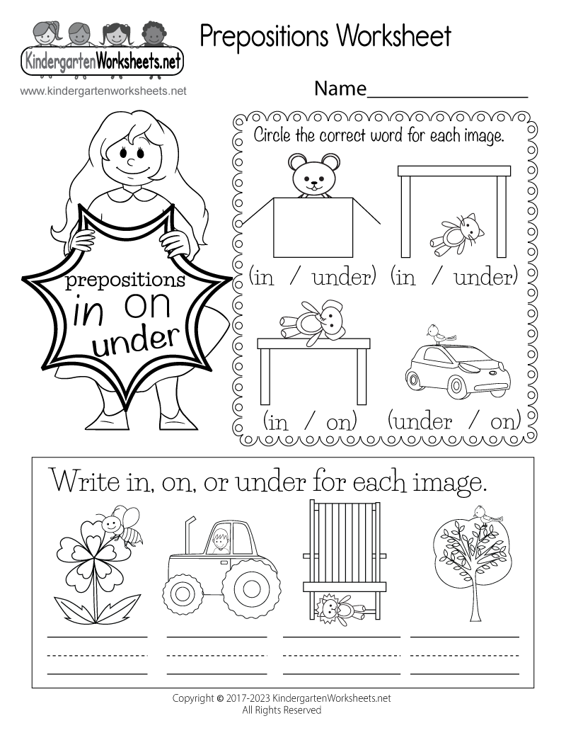 Prepositions Worksheet Free Printable Digital amp PDF