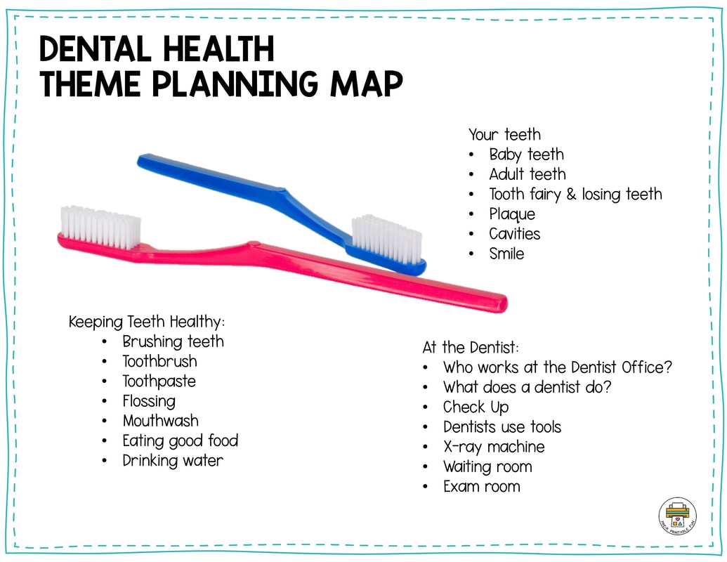 Preschool Dental Health Lesson Planning Ideas Pre K Printable Fun