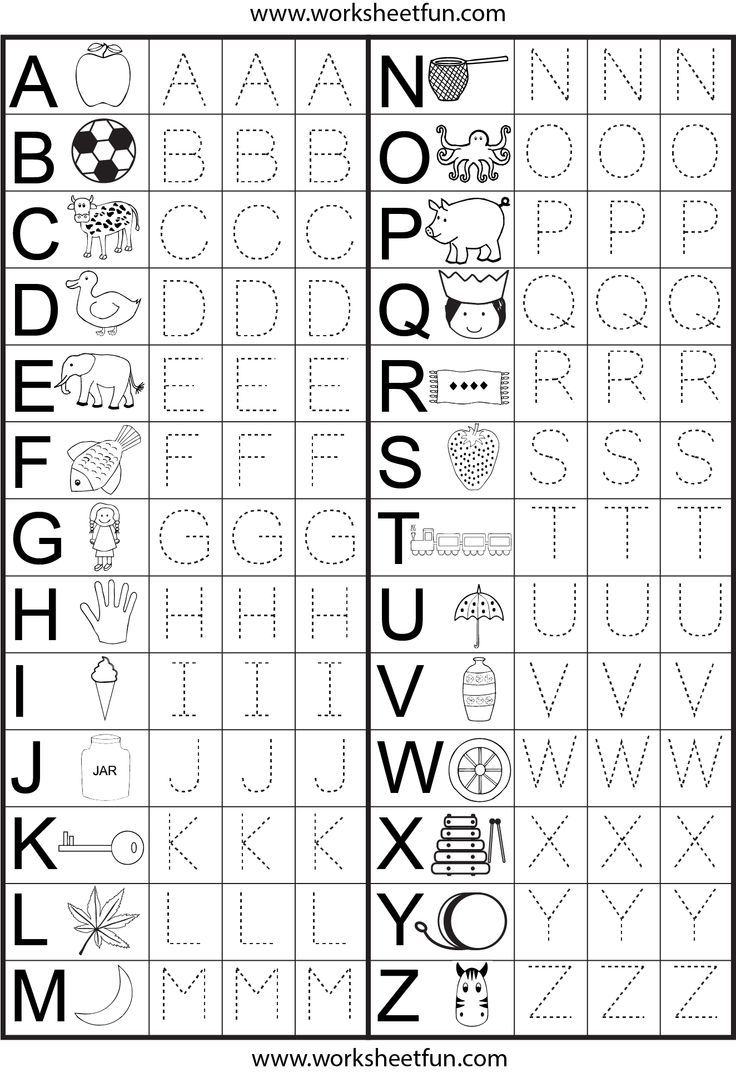 Preschool Free Printable Worksheets Alphabet