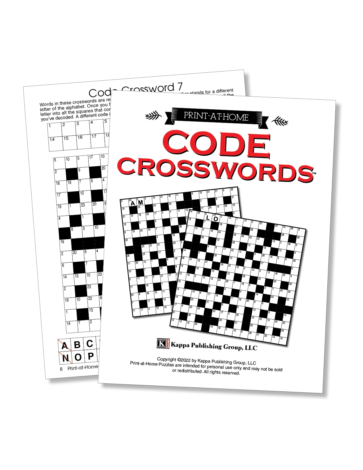 Print at Home Code Crosswords Kappa Puzzles