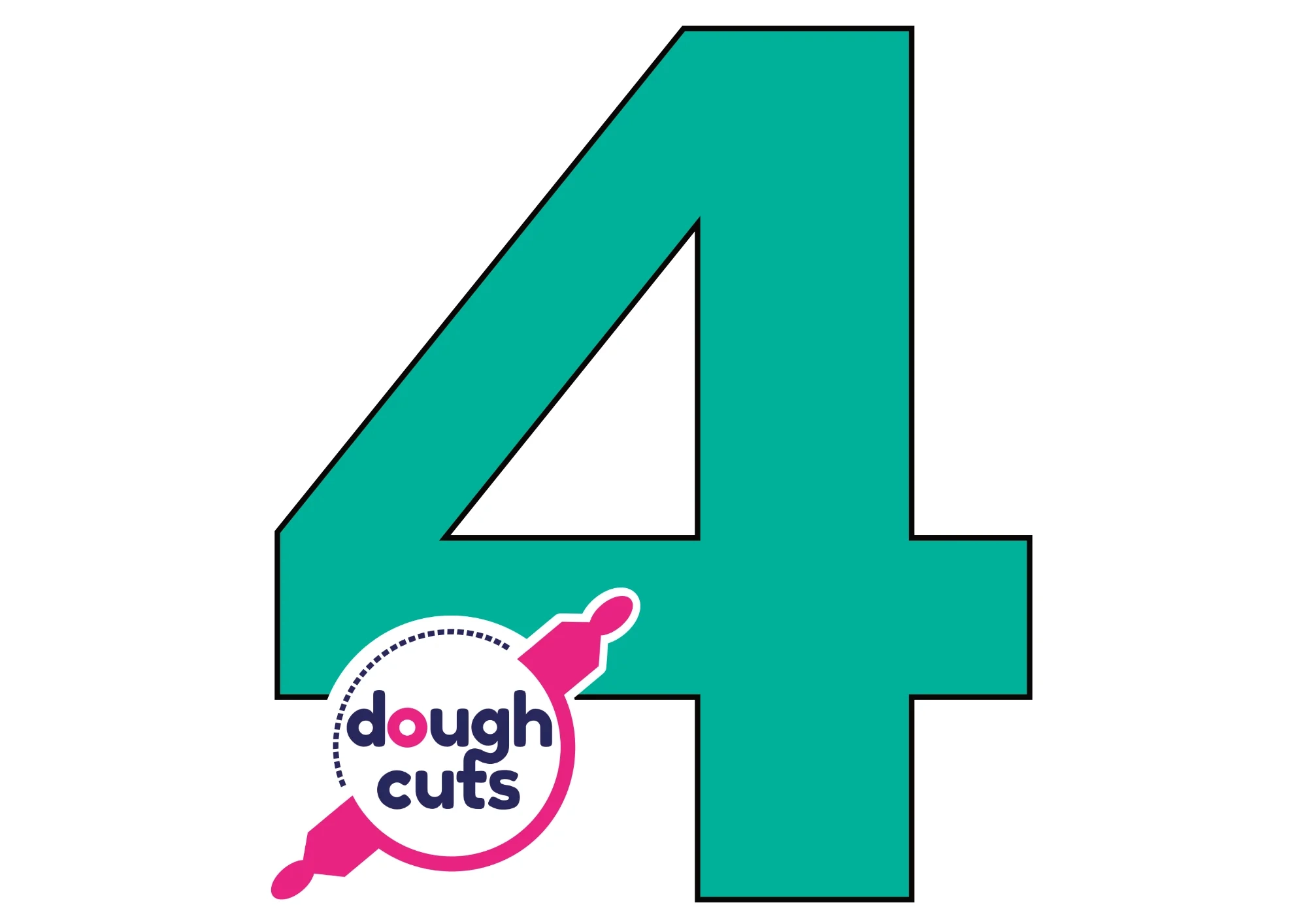 Number 4 Template Printable