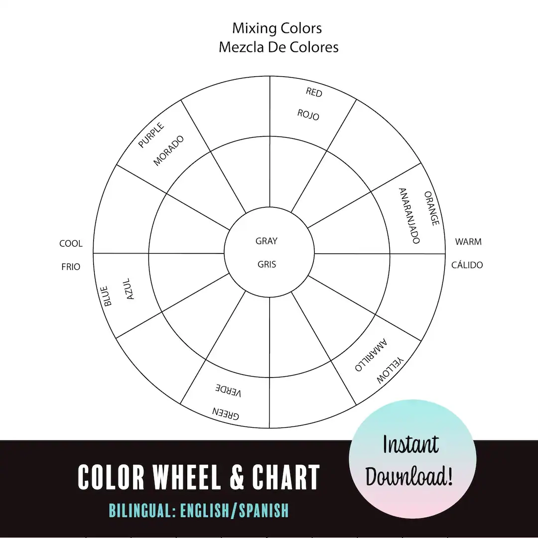 Color Wheel Template Printable