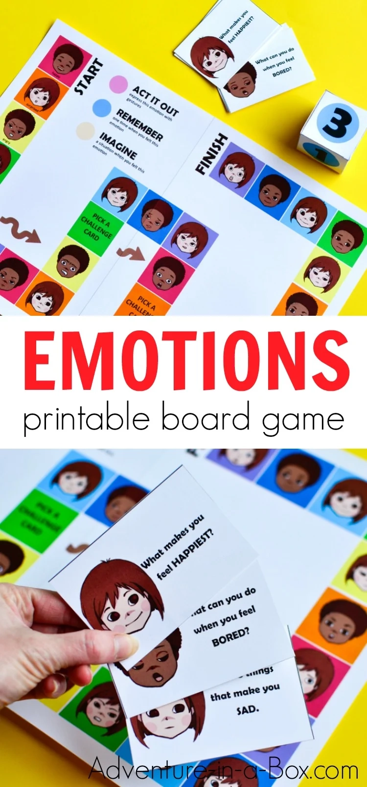 Emotions Board Game Printable